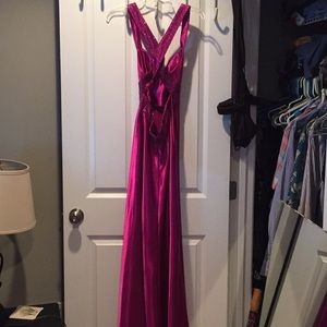 Purple prom dress